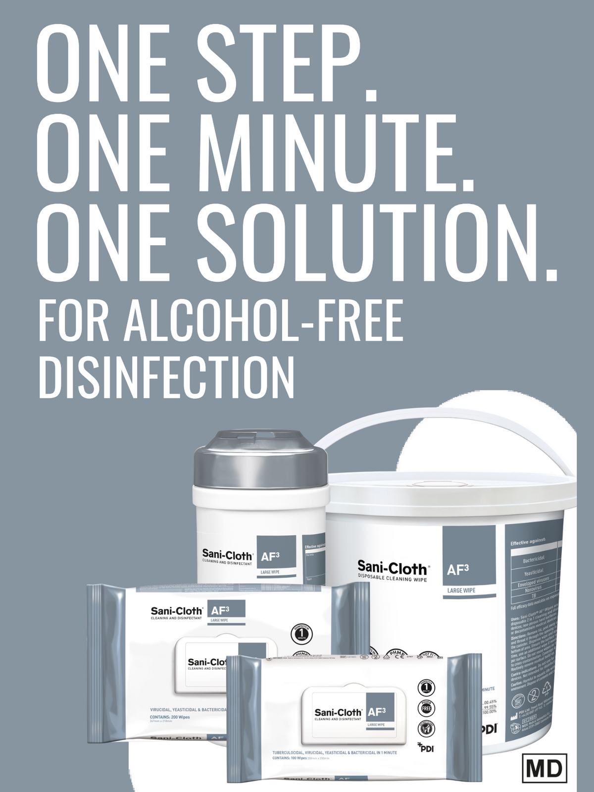 PDI Sani-Cloth® AF3 Wipes - 200 Wipes