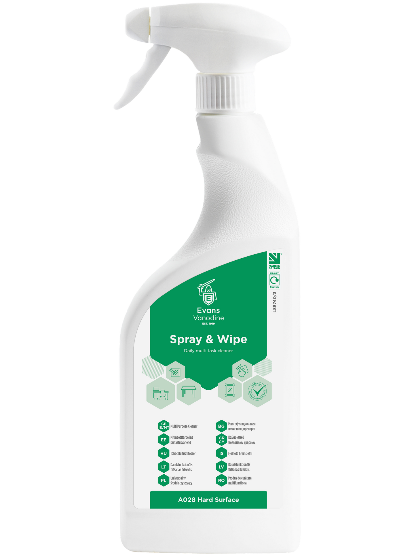 Spray & Wipe - 750 ml