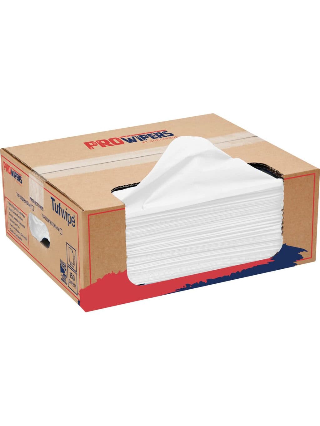 White Folded Tufwipe