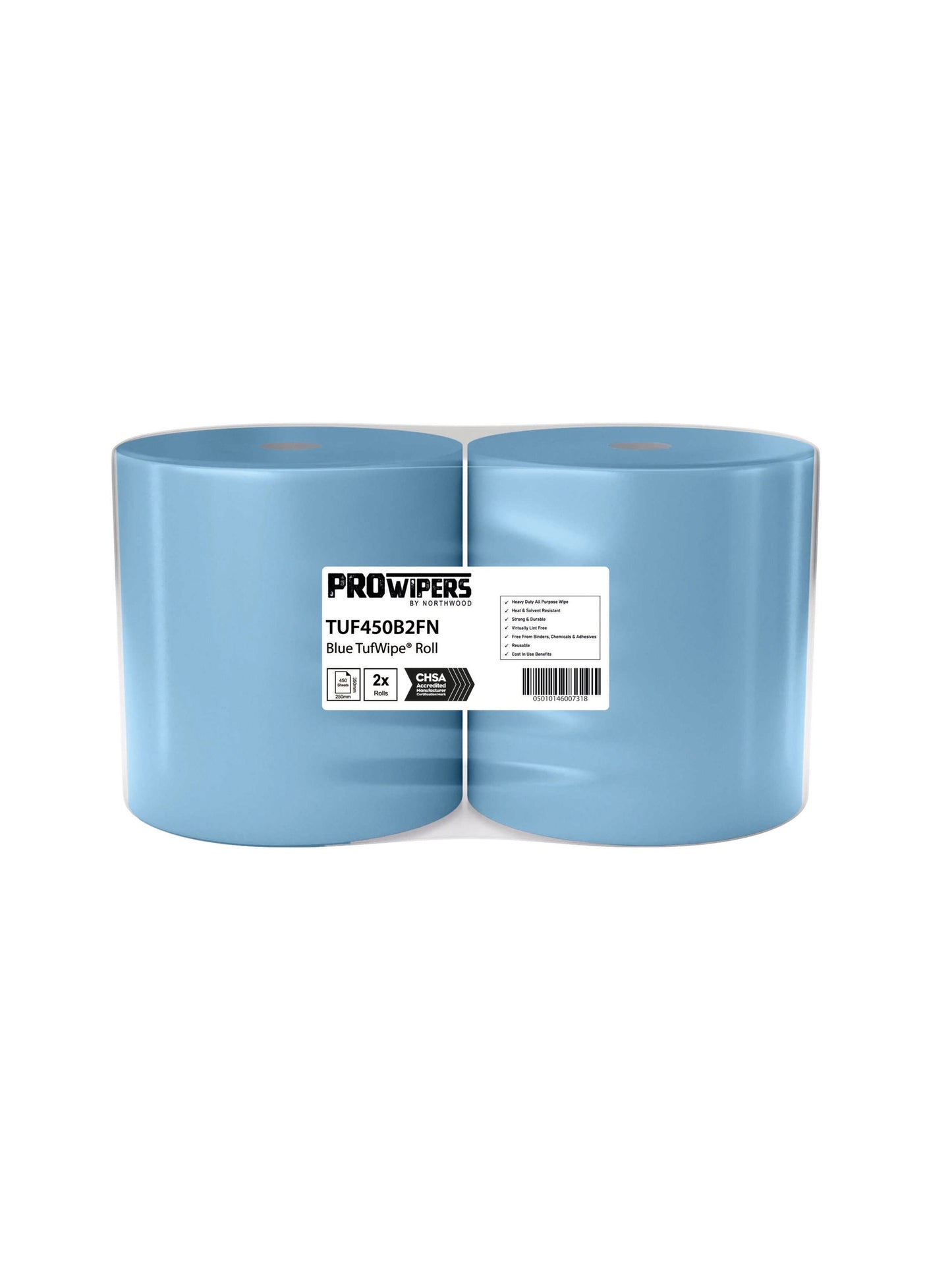 Blue Tufwipe Non Woven x 2 Rolls