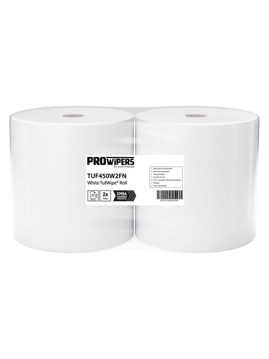 White Tufwipe Non Woven x 2 Rolls