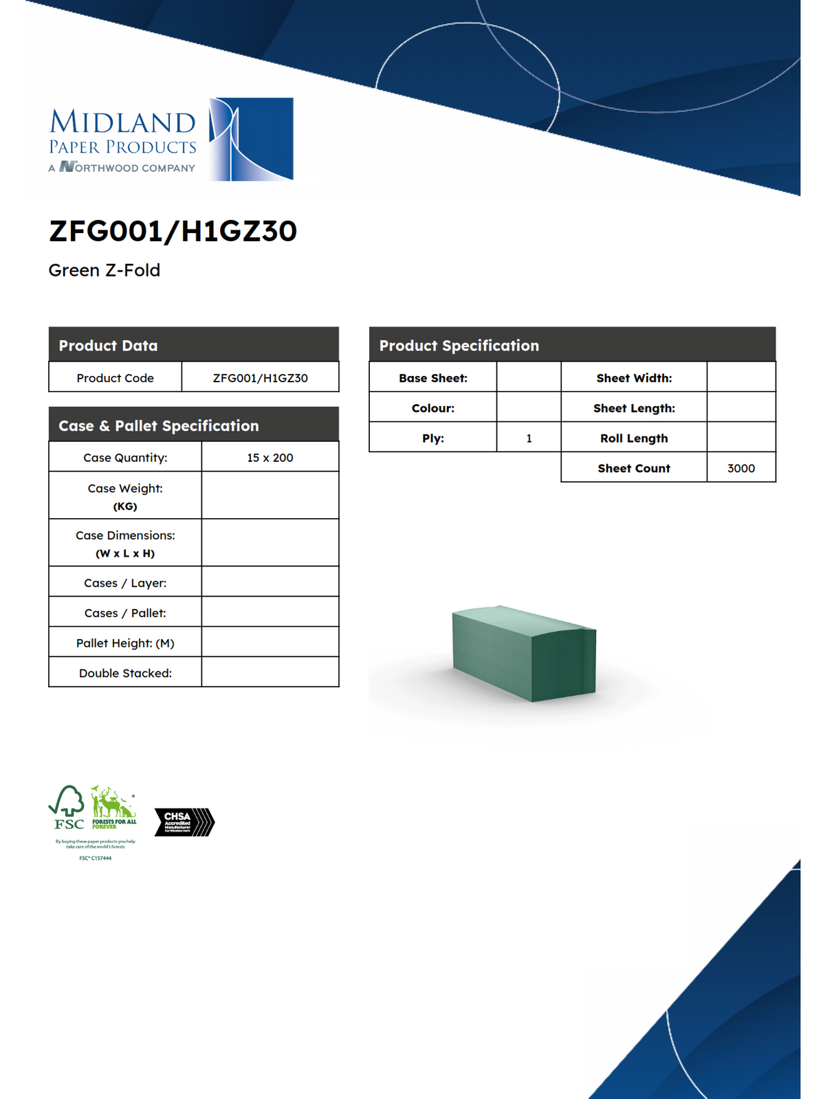 ZFG001 – Green Z-Fold