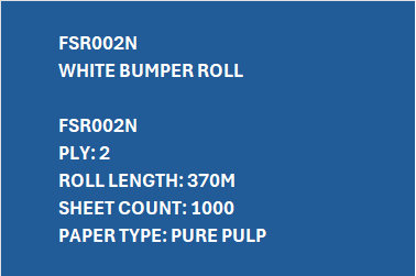 FSR002N – White Bumper Roll